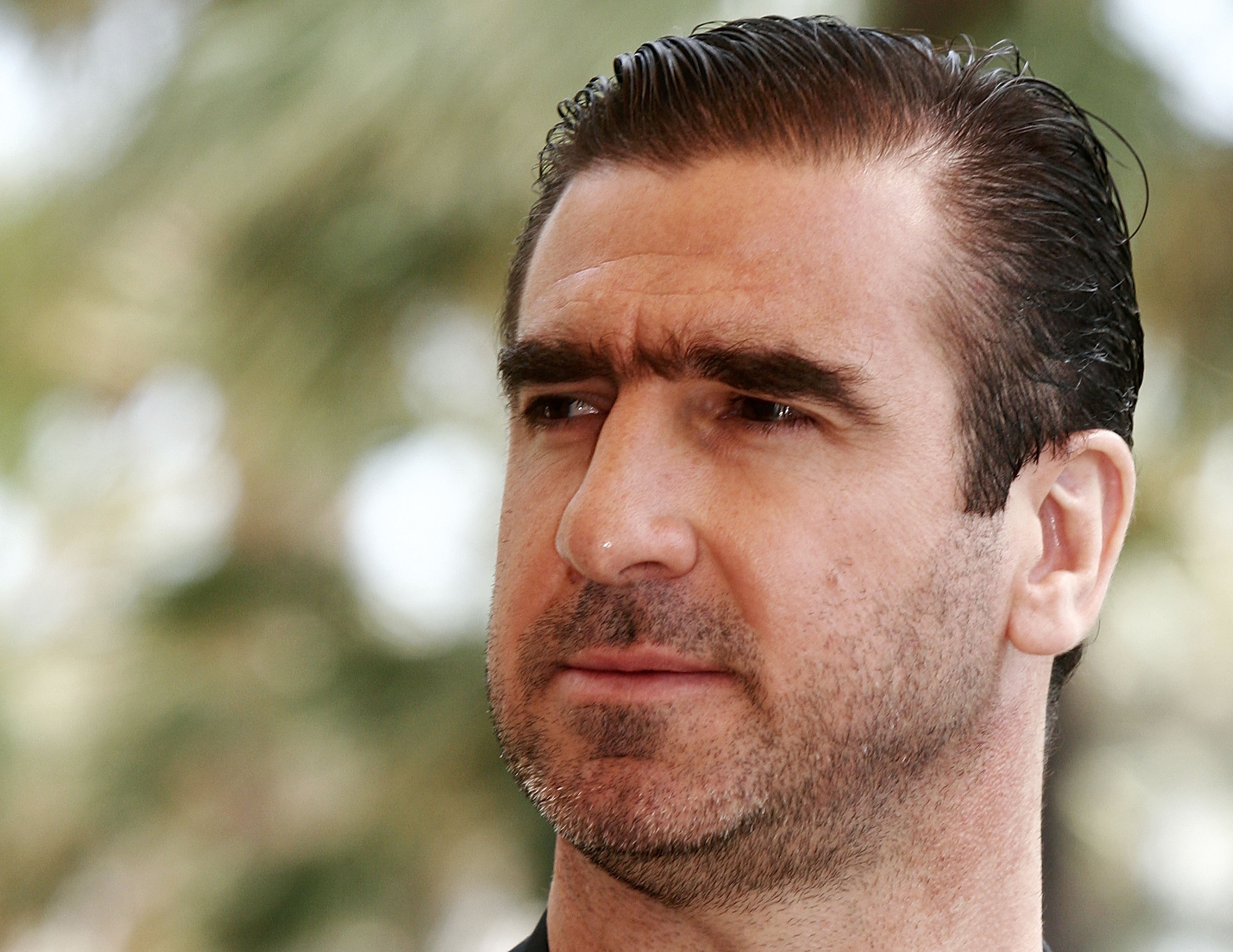 Eric Cantona at a photocall for the film Le Deuxieme Souffle in Cannes in May 2006.