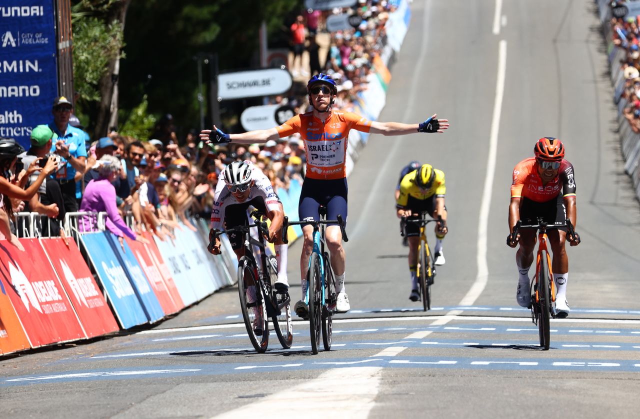 Who will succeed Stevie Williams (Israel-PremierTech) as overall winner at the Tour Down Under 2025?