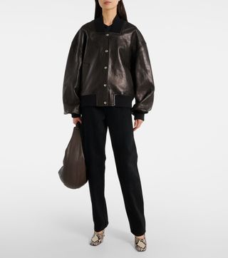 Spence Leather Bomber Jacket