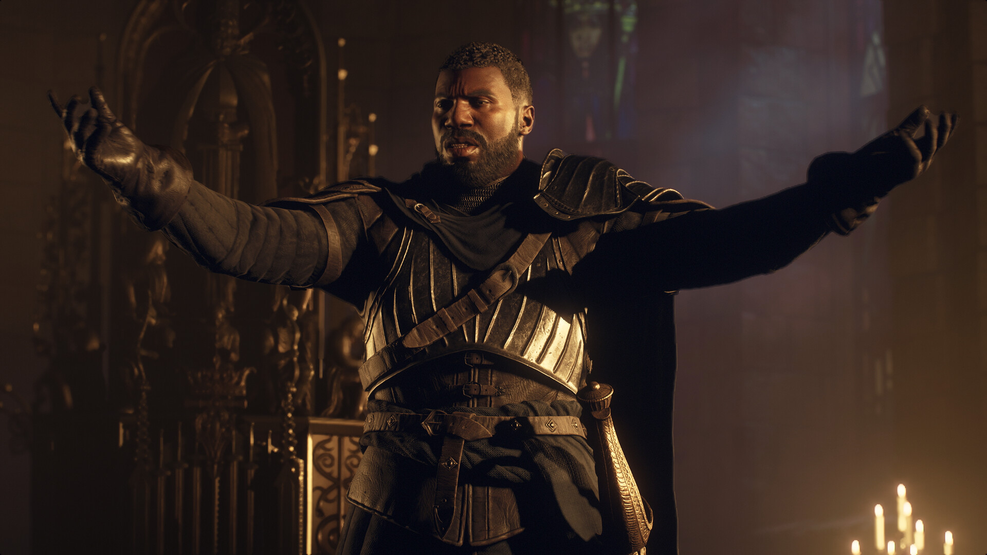 An official screenshot of Captain Brant in Dragon's Dogma 2.