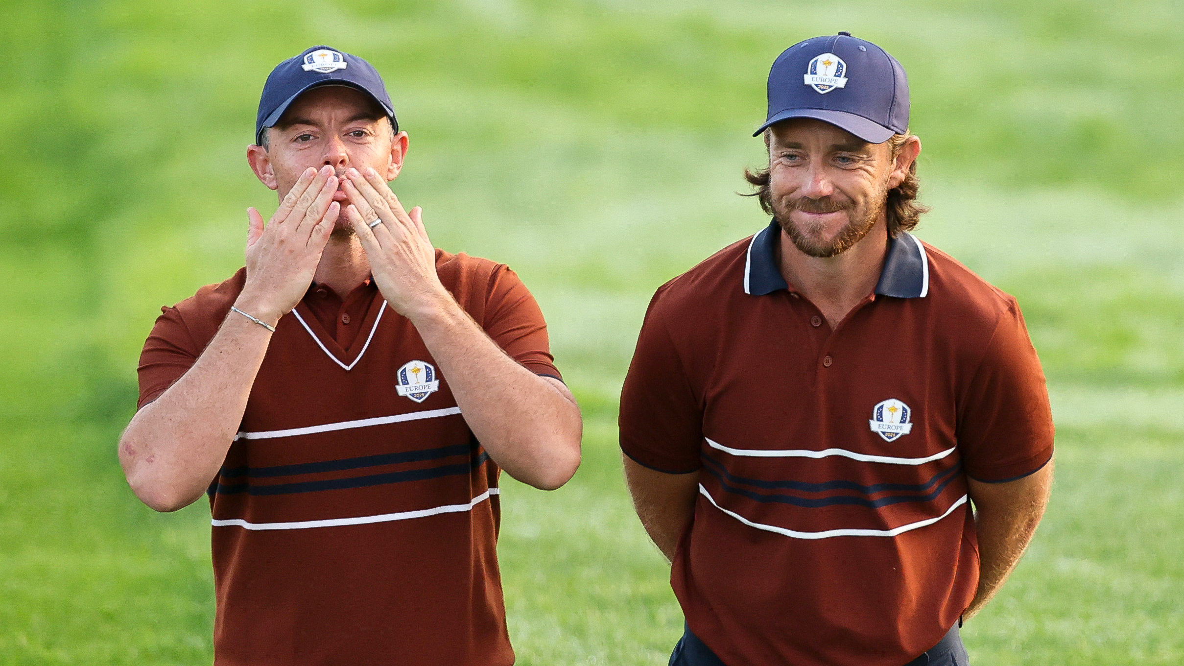 Rory McIlroy and Tommy Fleetwood at the Ryder Cup