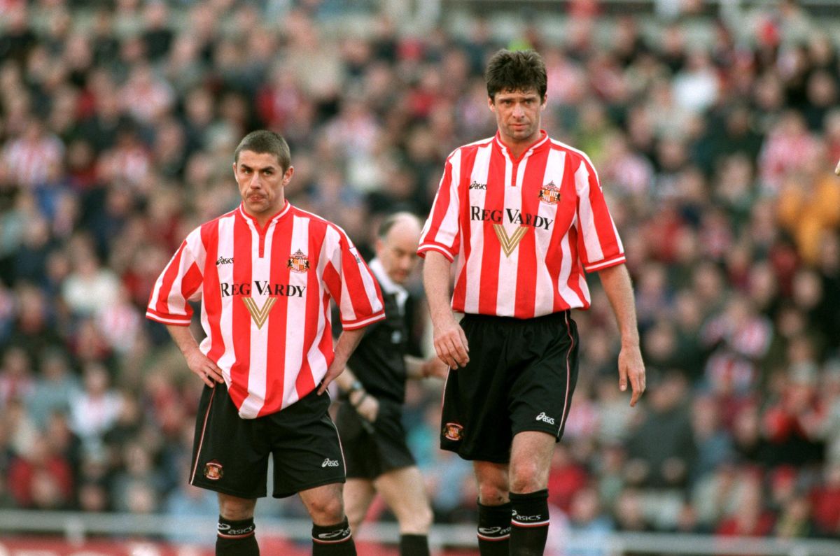 Kevin Phillips and Niall Quinn playing for Sunderland, 2000