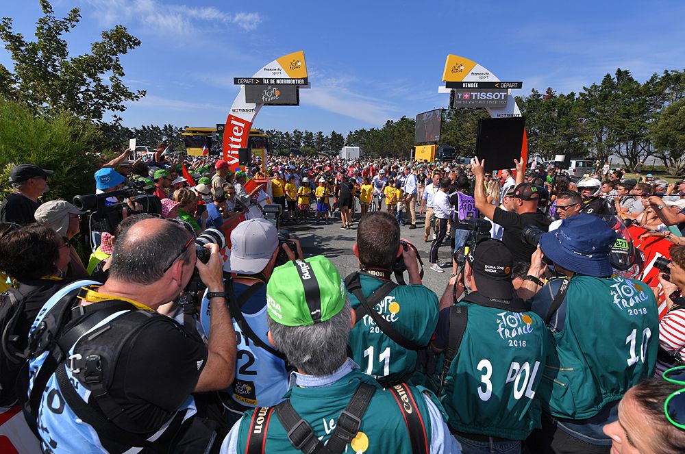 The start of the Tour de France in Noirmoutier-En-L'&Iuml;le