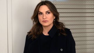 Mariska Hargitay looking serious in Law & Order: Special Victims Unit.