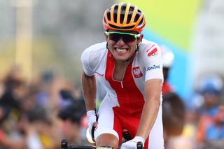 Rafal Majka (Poland) takes bronze in the men's Olympic road race