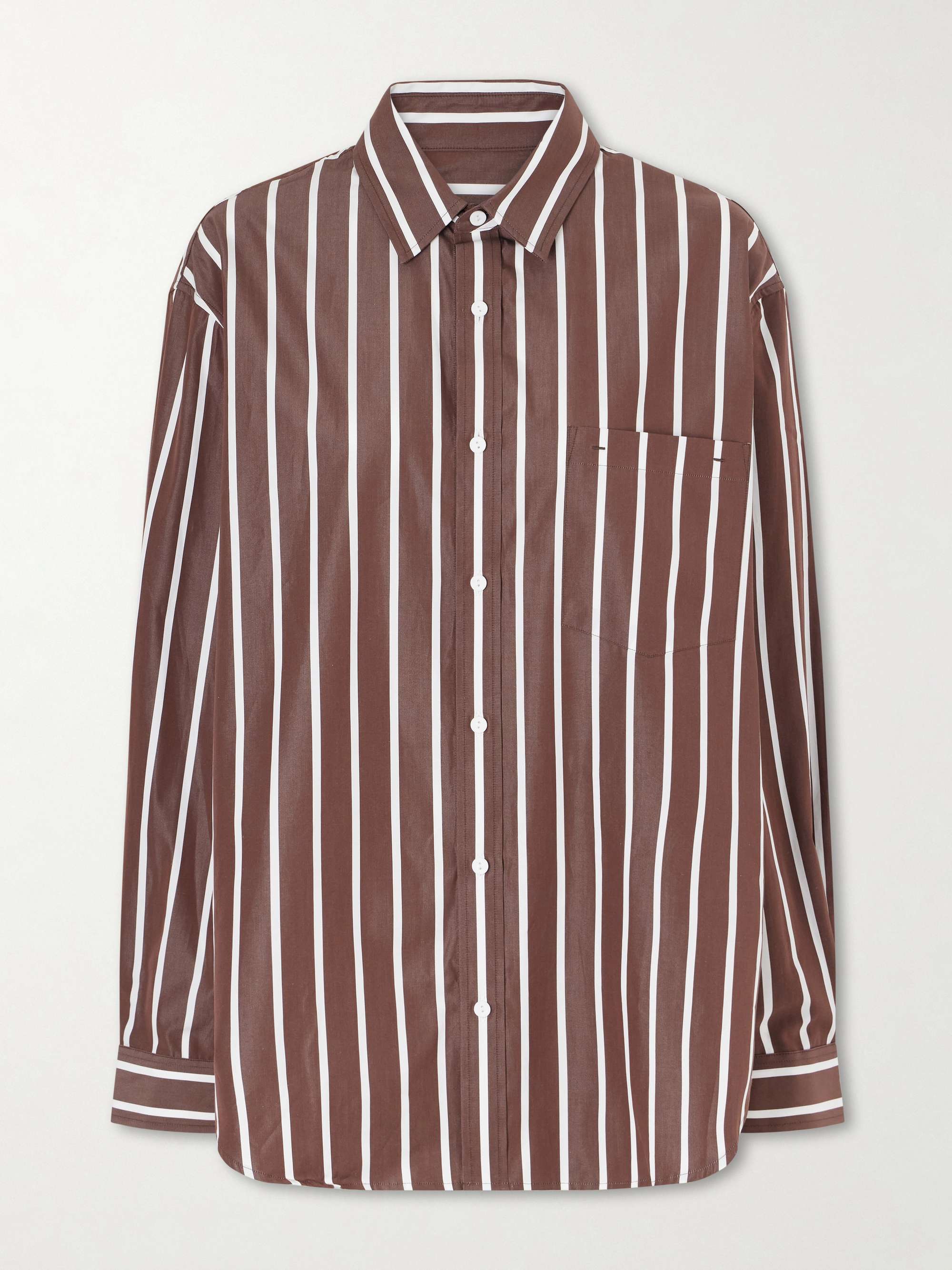 Striped Organic Cotton-Poplin Shirt