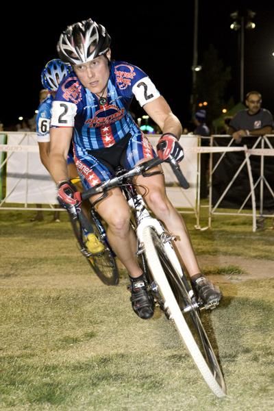 Katie Compton (Planet Bike) looks so focused and composed en route to victory.