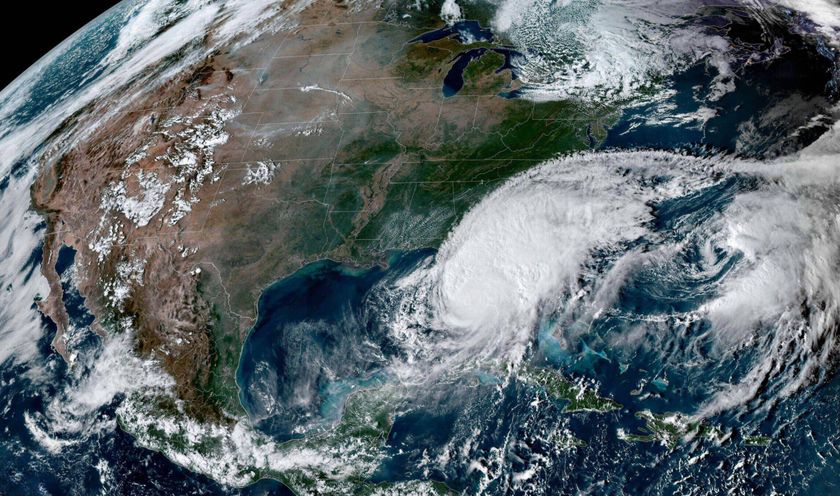 Hurricane Milton captured by NASA&#039;s GOES-East satellite as it made landfall on Florida&#039;s west coast.