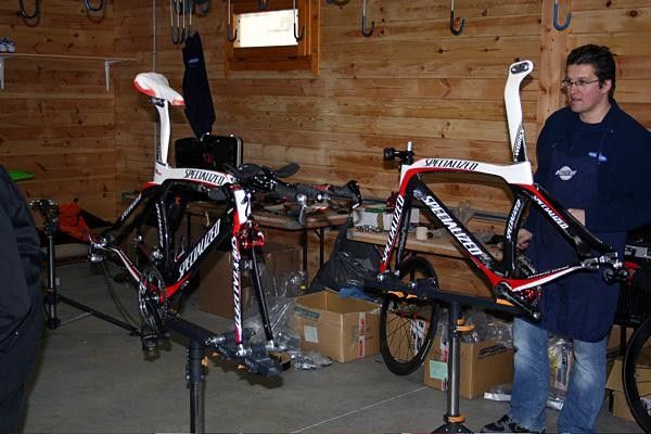 Juan Manuel G&aacute;rate's Specialized Transition is complete - all it needs now are some wheels and a rider.