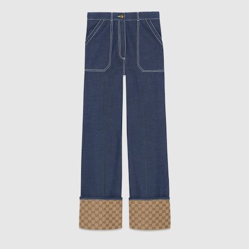 Gg Cuff Denim Pant