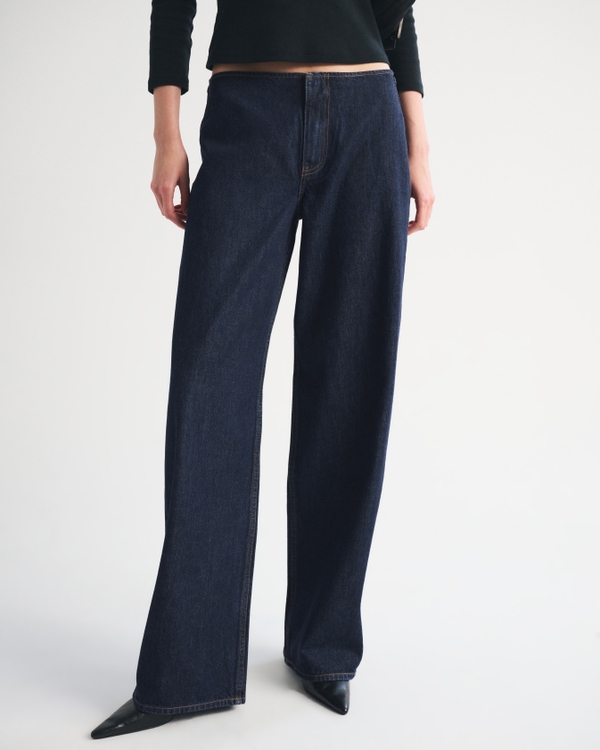 Abercrombie, Clean Waist Low Rise Ultra Loose Jean
