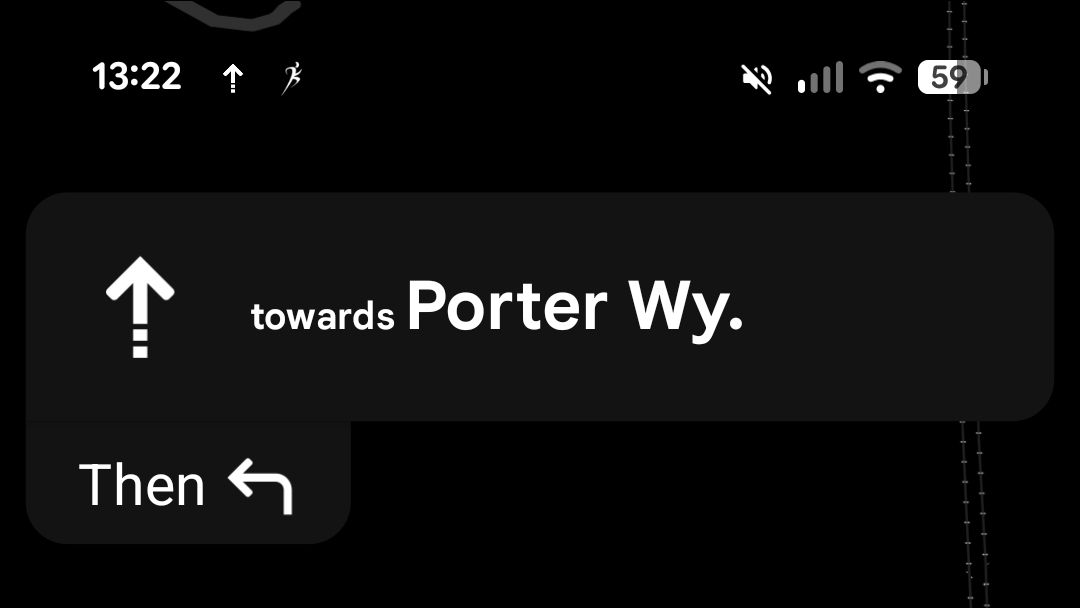 Google Maps screenshot showing the low power navigation on Pixel 10 Pro lock screen