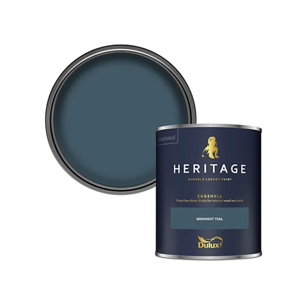 Dulux Heritage Midnight Teal Eggshell Multi-surface Wall paint