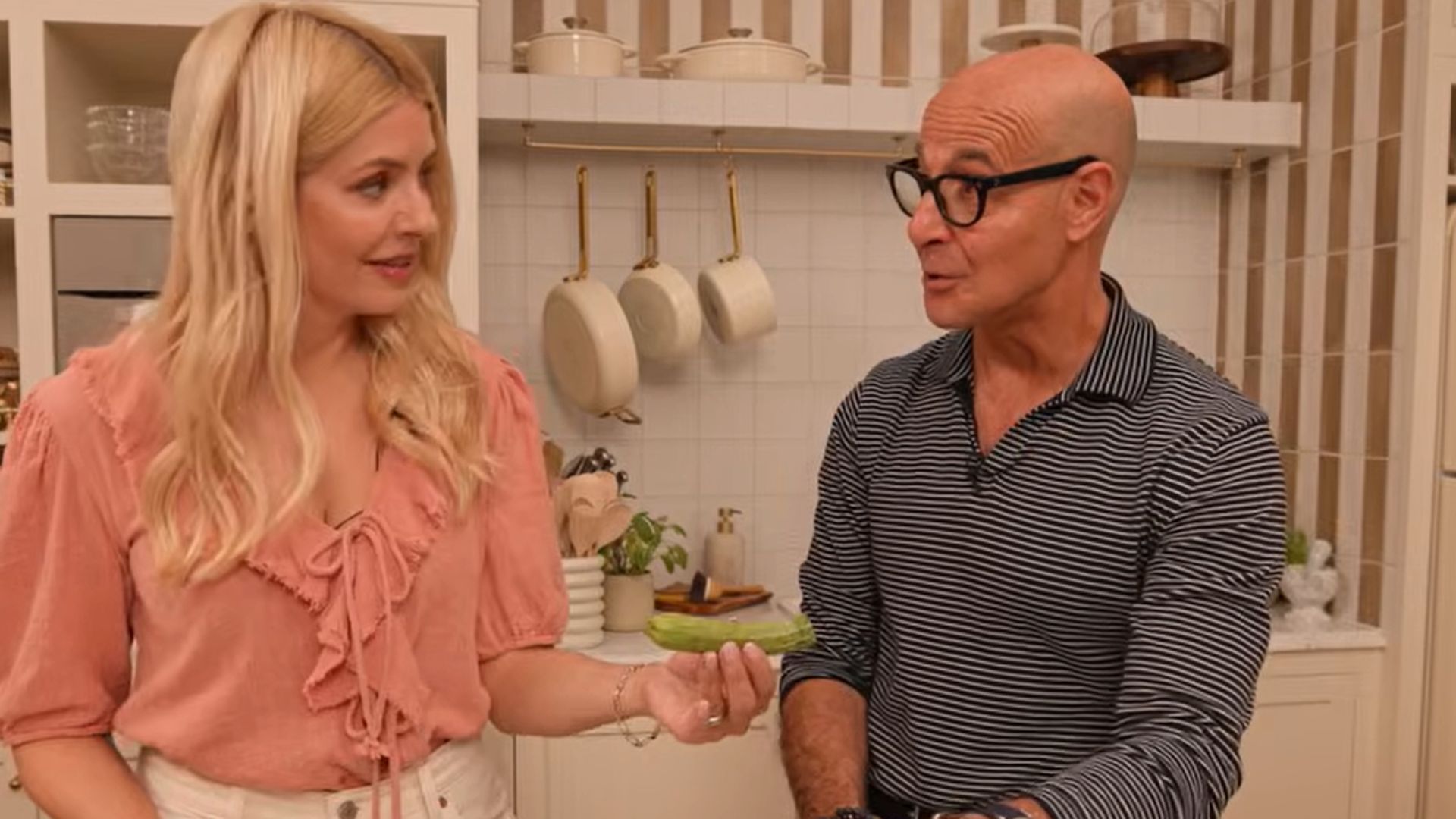 Holly Willoughby and Stanley Tucci