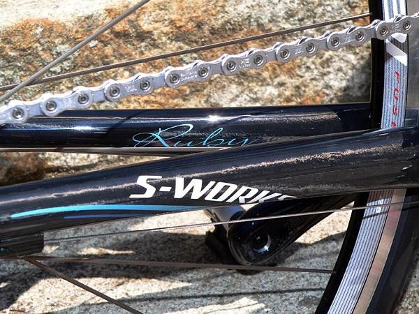 Subtle badging distinguishes Specialized's S-Works Ruby SL.