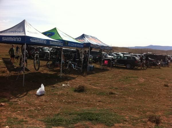 Setting up at ICUP # 1 race in St. George, Utah