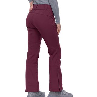 Burgundy ski trousers