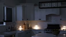 LED outlet cover in kitchen