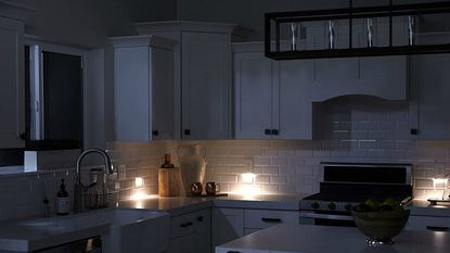 LED outlet cover in kitchen