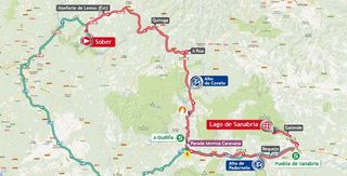 2013 Vuelta a Espana stage 5 map