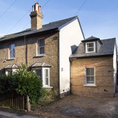 semi detached house with side extension and drive