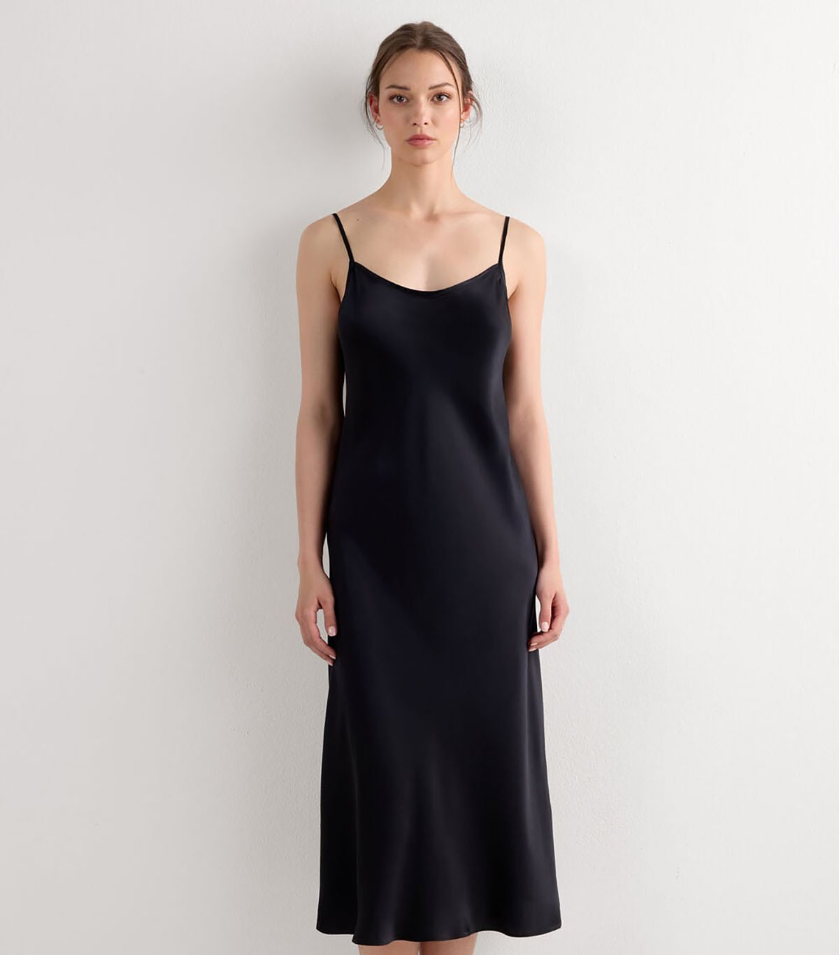 Intimissimi, Midi-Length Slip in Silk