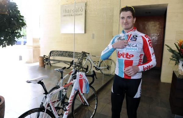 Frederik Willems gets ready to ride