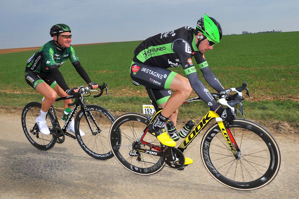 Thomas Voeckler and Anthony Delaplace in the break.