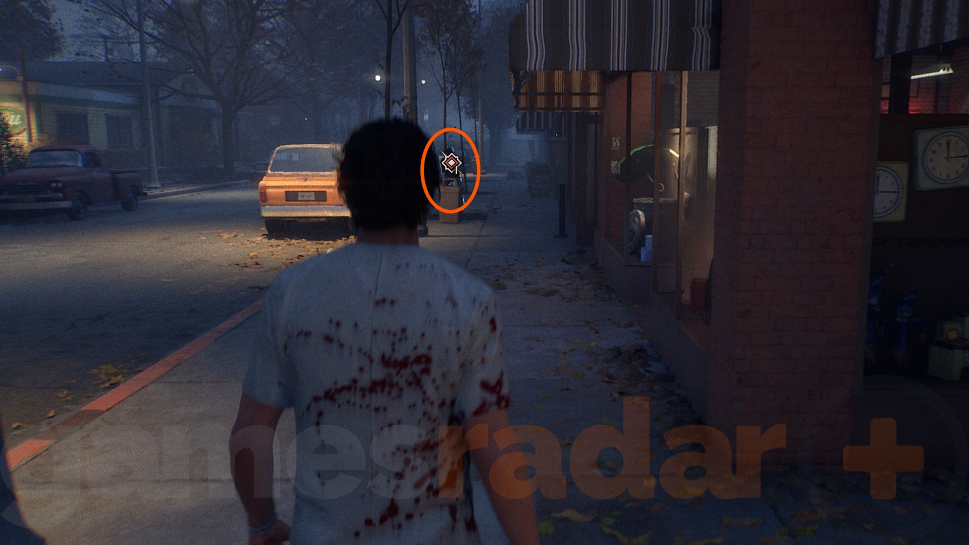 Michael chases a distant civilian in Halloween the Game.