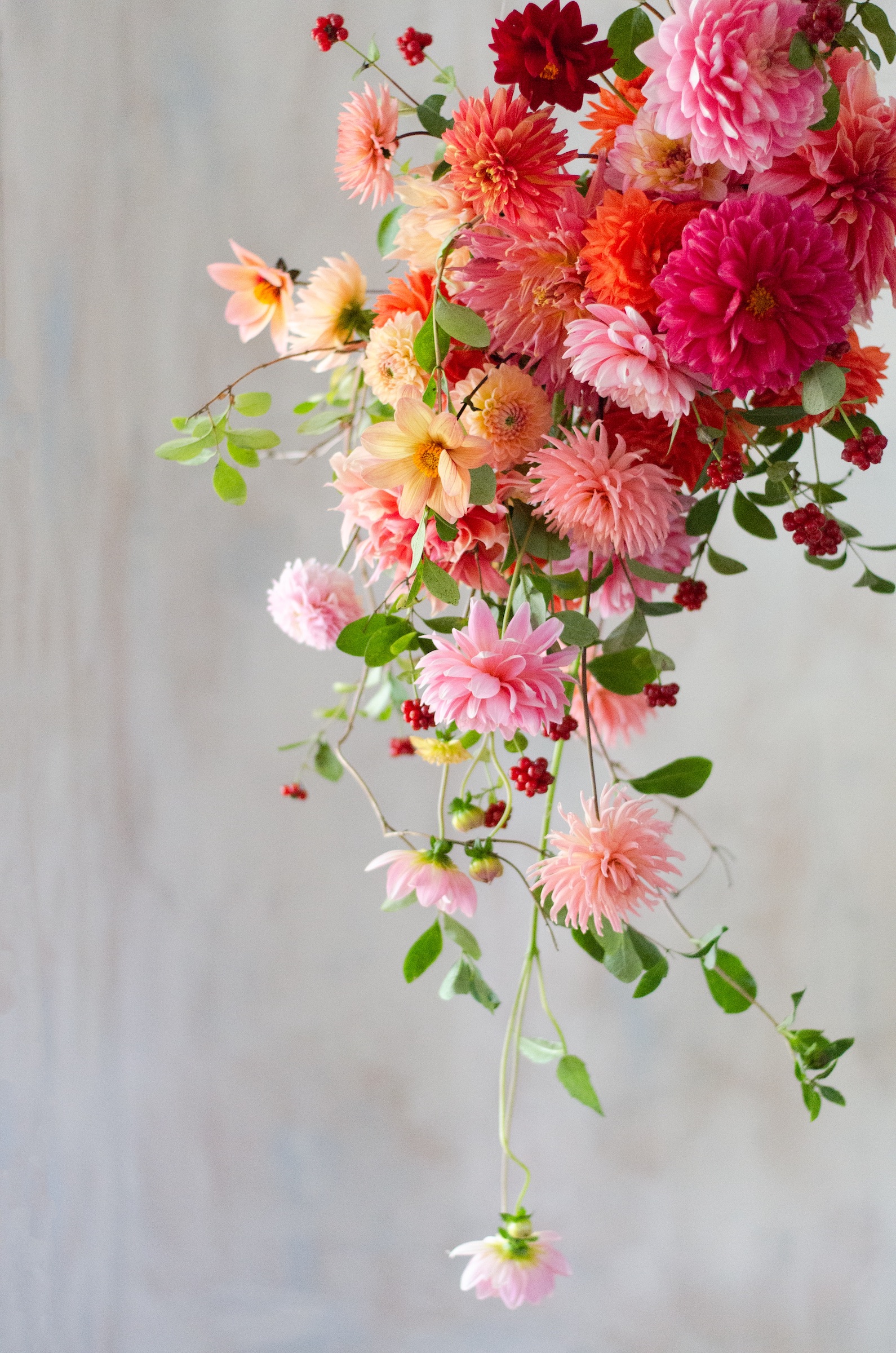 hanging floral decor