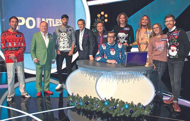 Fresh from recording his Christmas album, Xander Armstrong is back at the day job, inviting some famous faces in from the cold for a festive round of Pointless.