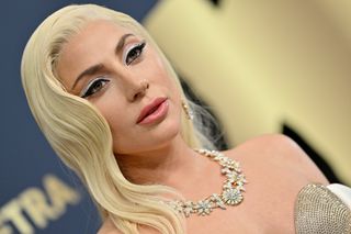 Lady Gaga attends the 28th Annual Screen Actors Guild Awards at Barker Hangar on February 27, 2022 in Santa Monica, California