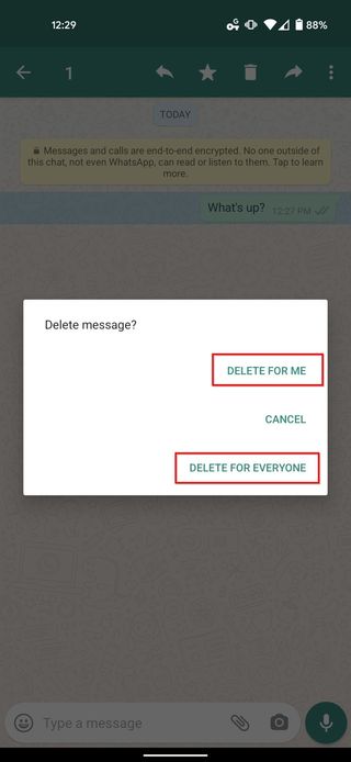 Delete Whatsapp Messages