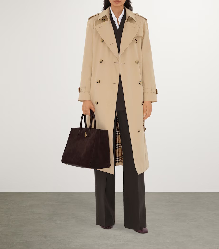 Harrods, Gabardine Waterloo Long Trench Coat