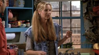 Phoebe in pigtails in Friends