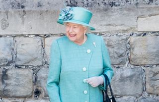 Queen Elizabeth II attends Trooping The Colour, the Queen's birthday ceremony at Windsor Castle on June 13, 2020