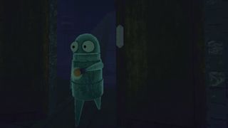 A Semibot in REPO holding a flashlight.