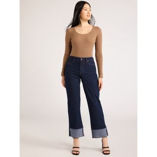 Scoop Benton High Rise Straight Jeans