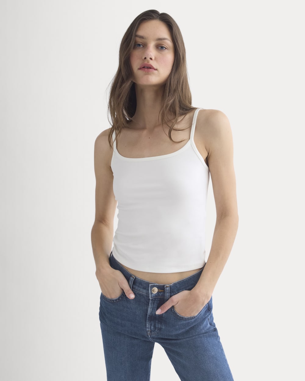 Scoopneck Cami | Bone - Xxs