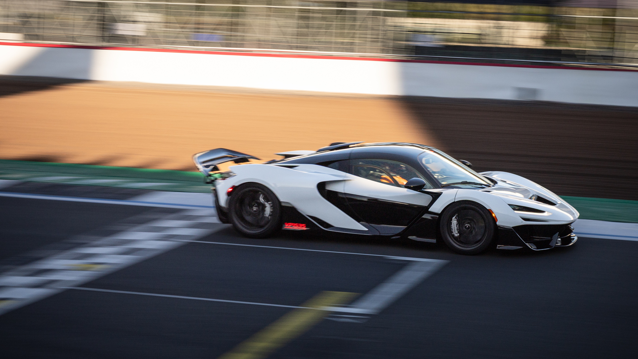 Side profile of the W1 on track