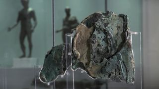 Close ups of the Antikythera mechanism.