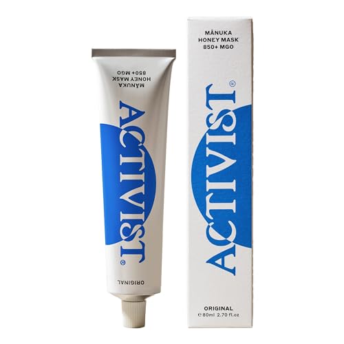 Activist Manuka Honey Mask 850+mgo | Product of New Zealand | Certified Non-Gmo | Hydrating, Repairing, Cleansing (80 Ml | 2.7 Fl Oz) Packaging May Vary