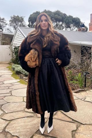 Faux fur coats