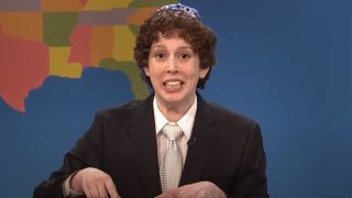 Vanessa Bayer as Jacob the Jacob the Bar Mitzvah Boy on Weekend Update.