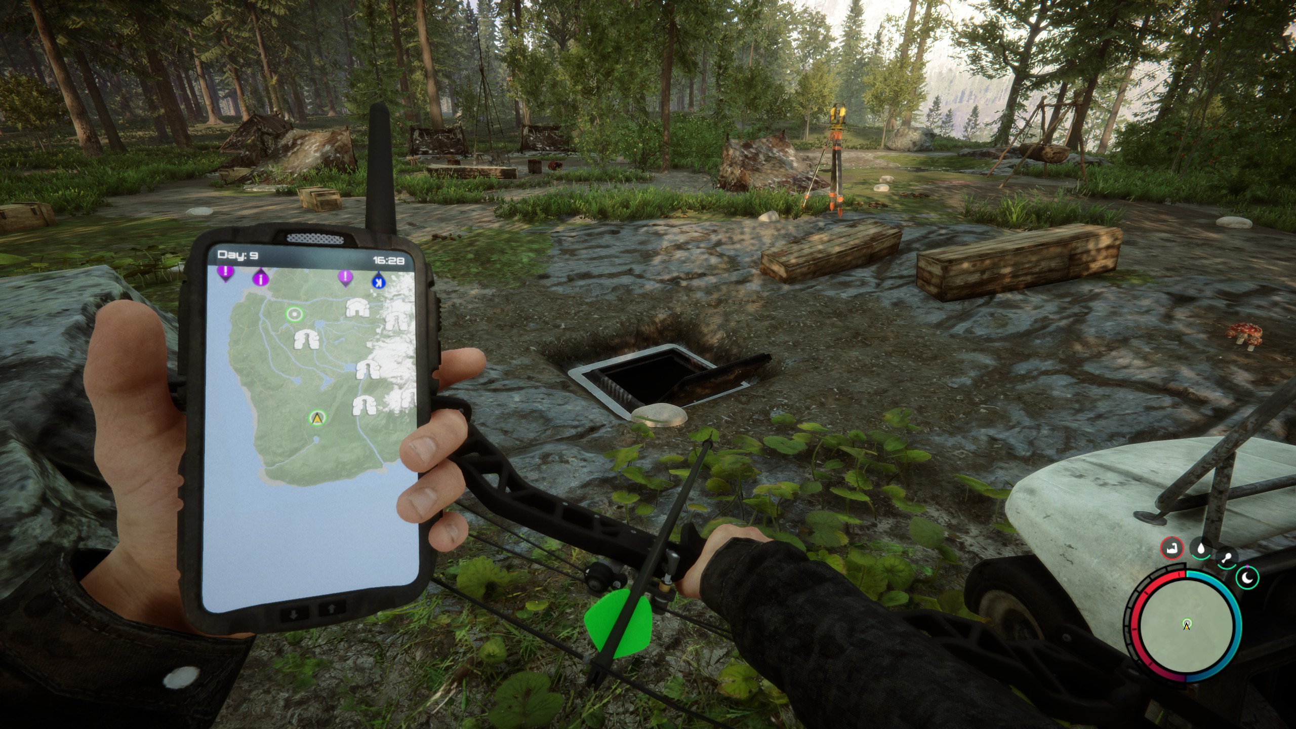 Sons of the Forest compound bow location