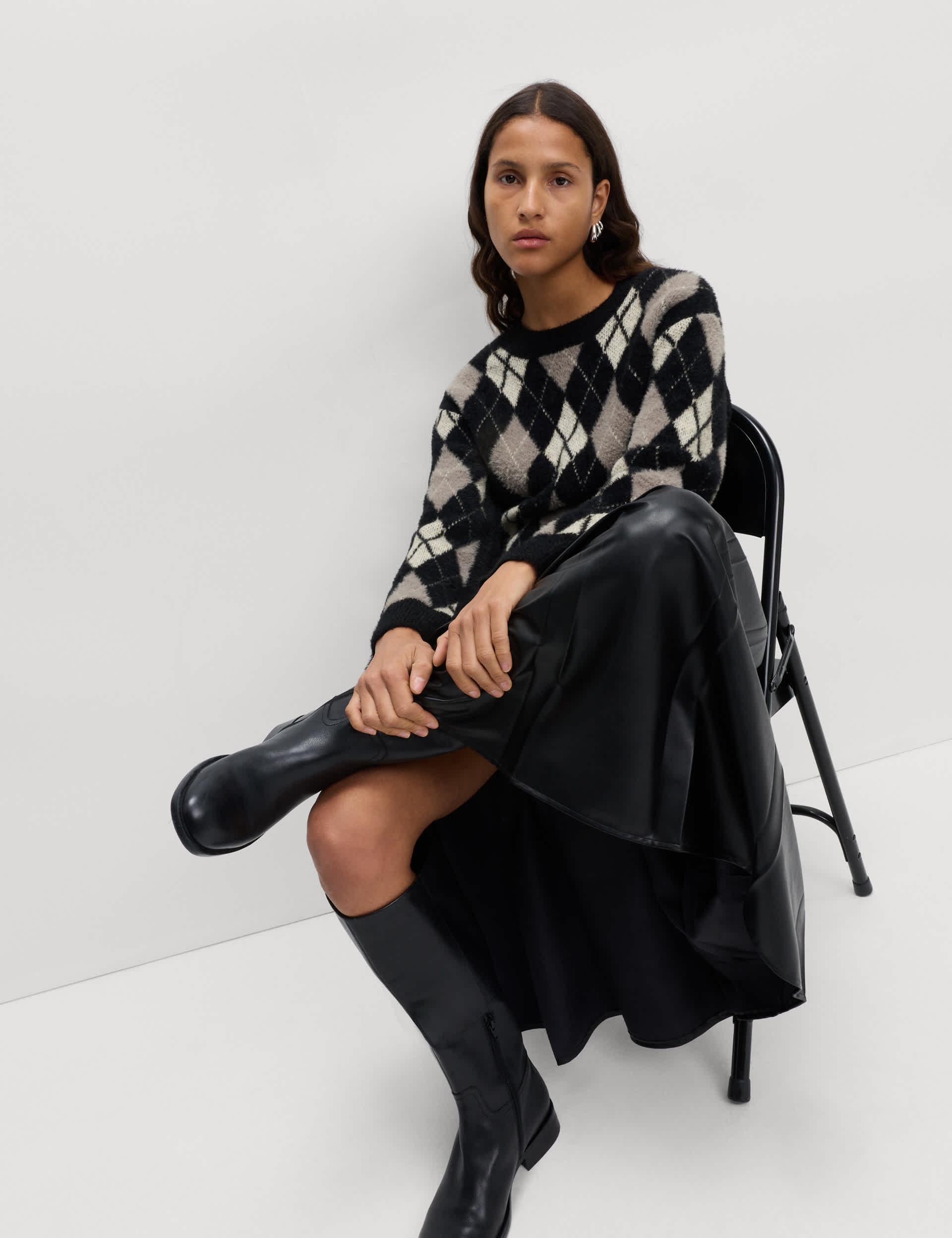 Argyle Crew Neck Jumper