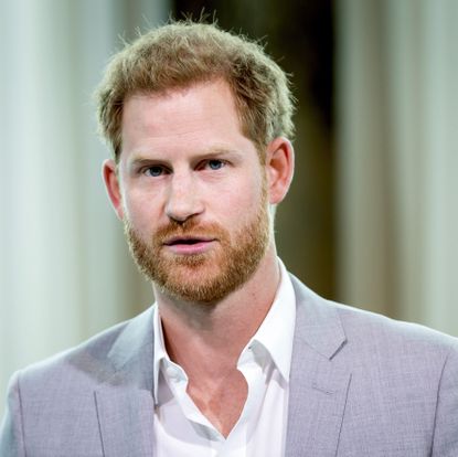 britains prince harry attends the adam tower project introduction and global partnership between bookingcom, skyscanner, ctrip, tripadvisor and visa in amsterdam on september 3, 2019 an initiative led by the duke of sussex to change the travel industry to better protect tourist destinations and communities that depend on it photo by koen van weel anp afp netherlands out photo credit should read koen van weelafp via getty images