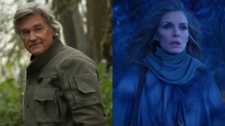 From left to right Kurt Russell in Monarch: Legacy of Monsters and Michelle Pfeiffer in Ant-Man and the Wasp: Quantumania.