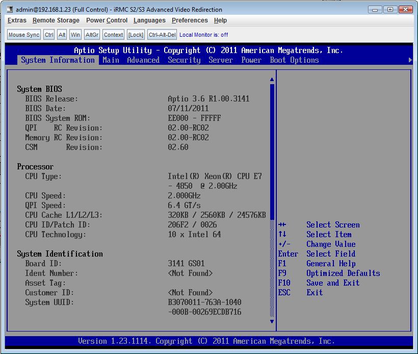 Fujitsu Primergy RX600 S6