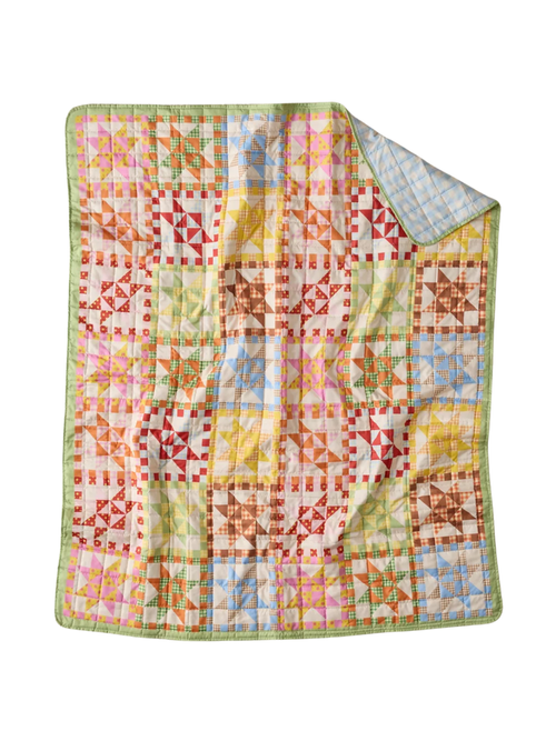 Quilted Patchwork Throw Blanket